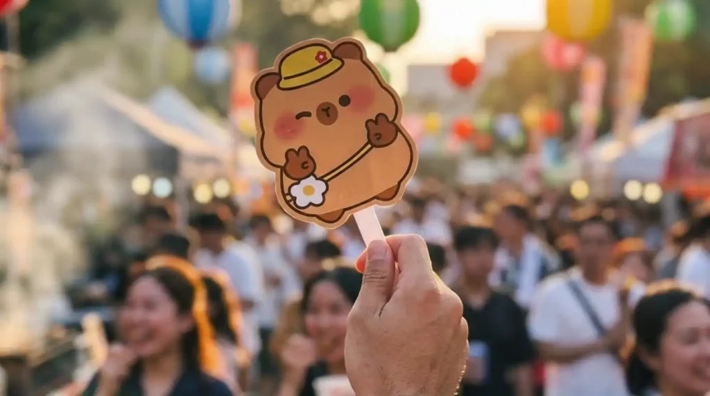 캐릭터 부채 제작