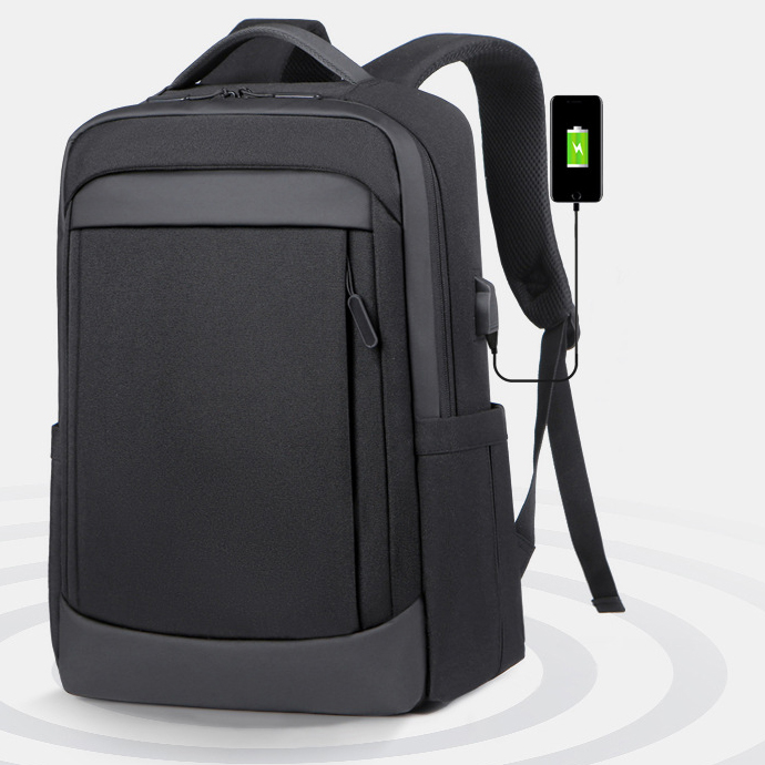 노트북 백팩 정면, USB 충전 포트