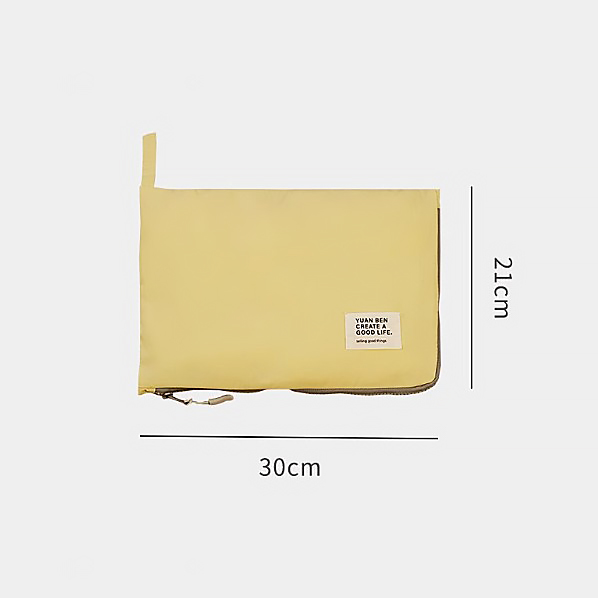 플랫 지퍼형 방수 여행파우치 30x21cm
